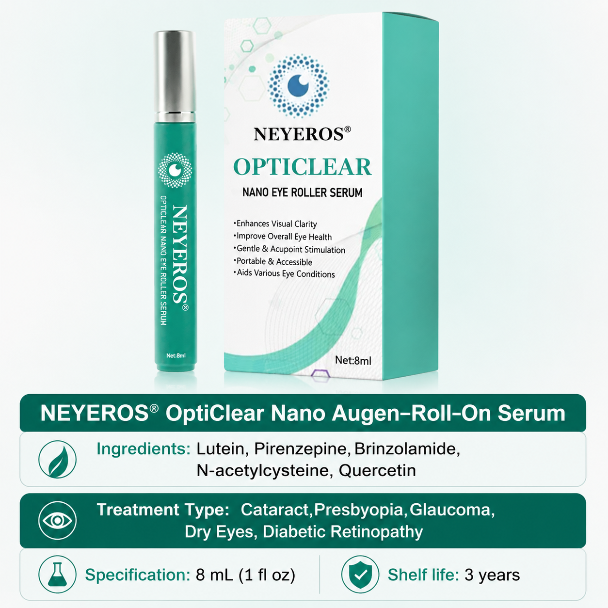 NEYEROS® OptiClear Nano Eye Roller Serum