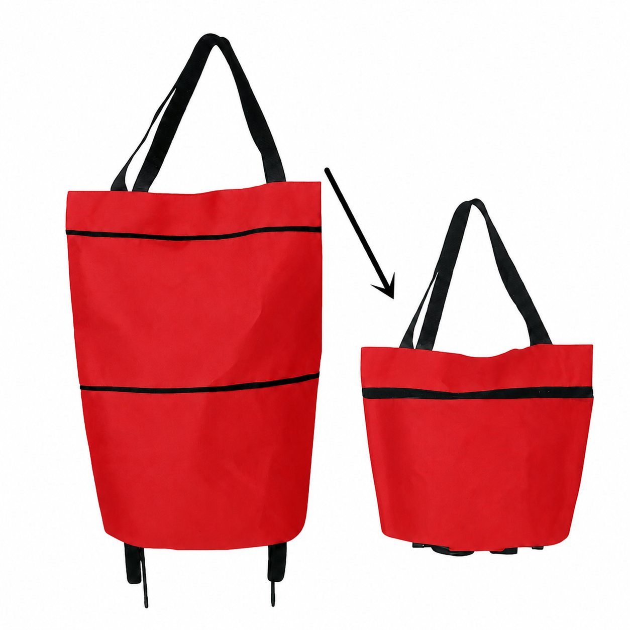 β¨π Large-capacity folding push-pull shopping bag - The perfect choice for large-scale shopping trips