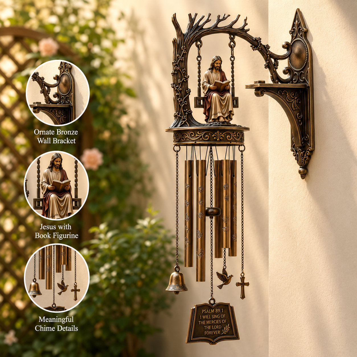 Jesus Reading Wall-Mounted Wind Chime🙏