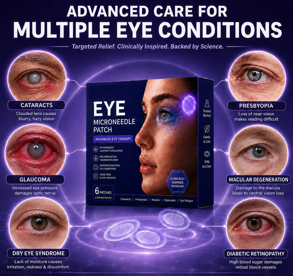 NEYEROS®👀Transdermal Vision-Repair Eye Microneedle Patch