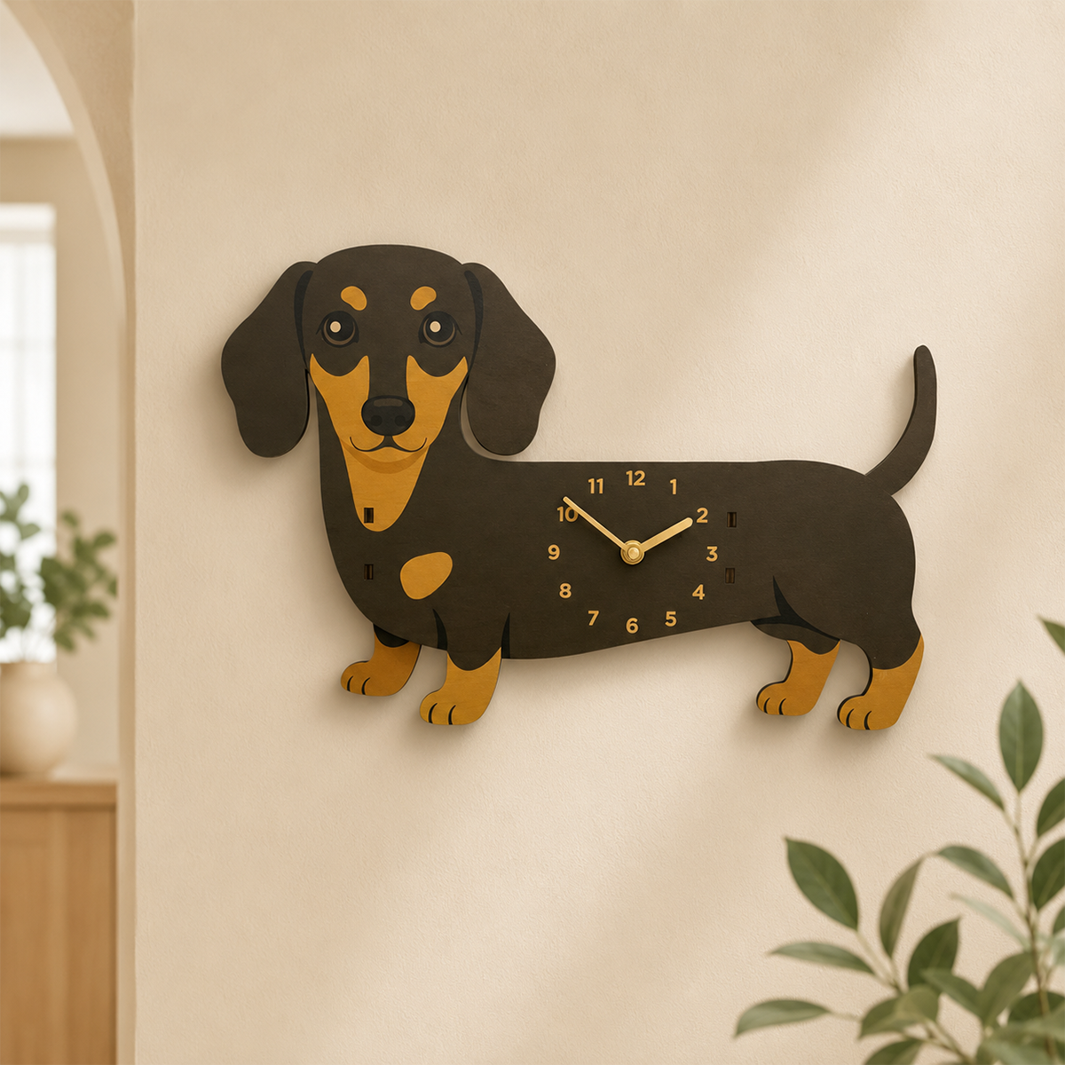 Black & Tan Dachshund – Side View