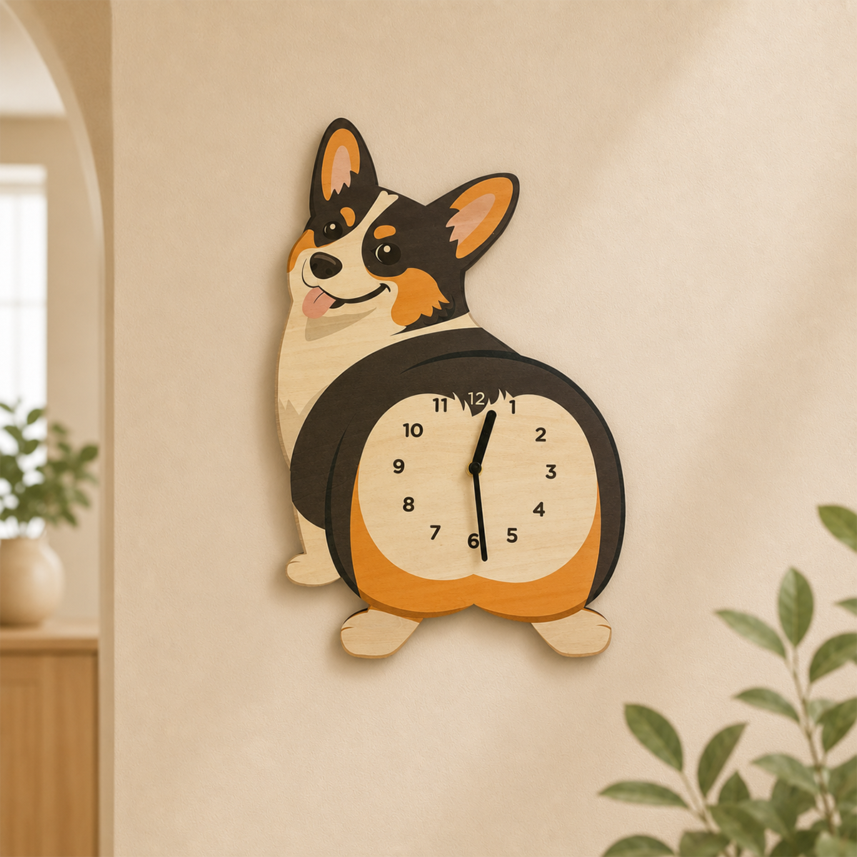 Tricolor Corgi – Rear View