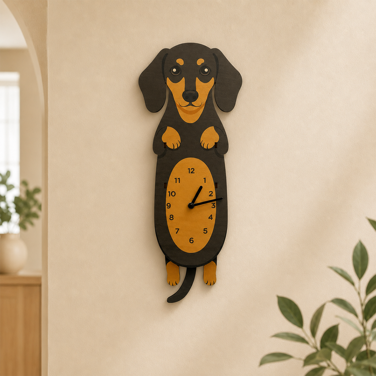 Black & Tan Dachshund – Upright View