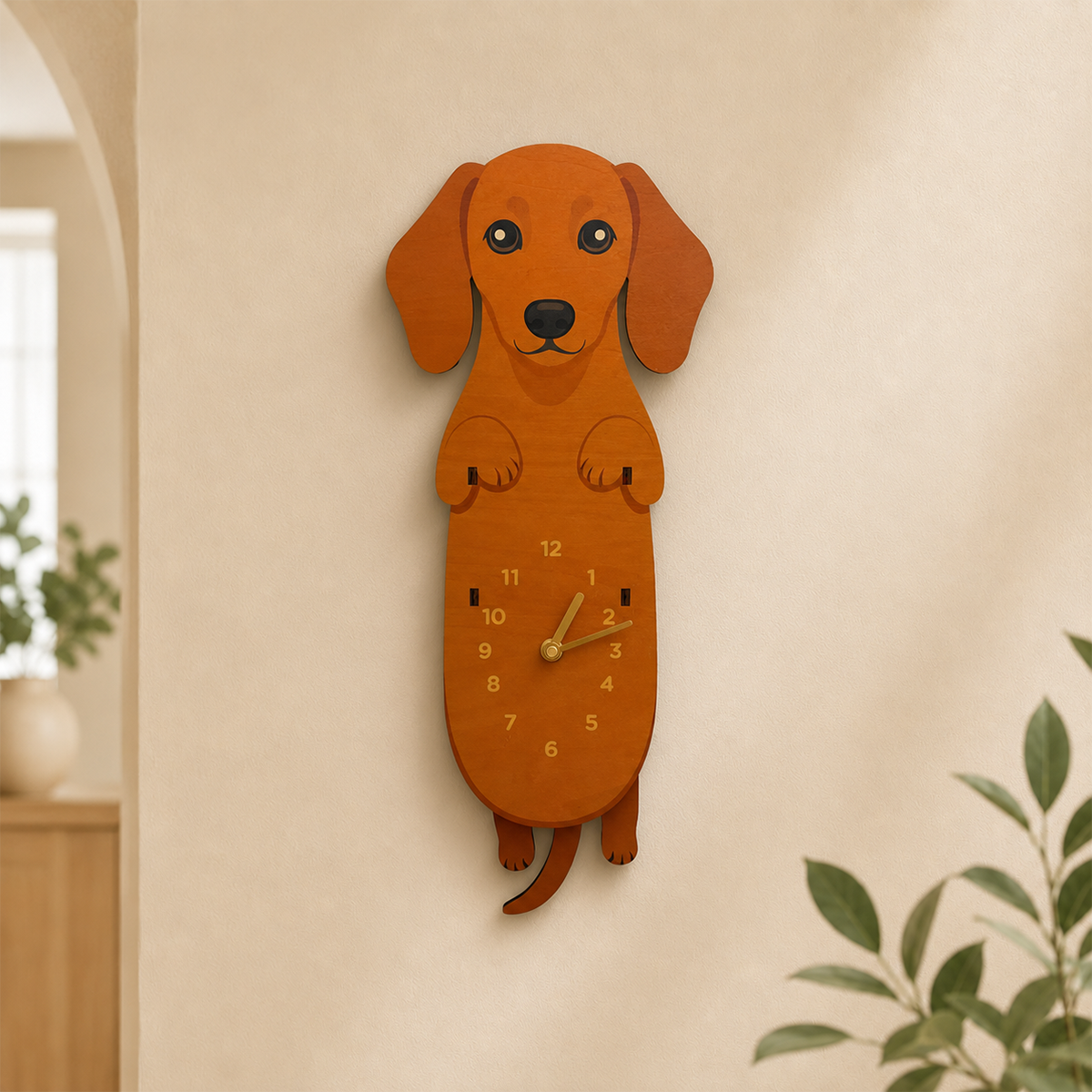 Ginger Brown Dachshund – Upright View
