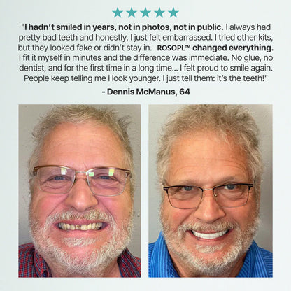 🔥🔥🔥4.8/5 Rated By 8,963+ Customers NEYEROS® Advanced Functional Dentures - Get Your Smile Back With A Secure & Comfortable Fit