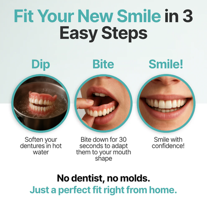 🔥🔥🔥4.8/5 Rated By 8,963+ Customers NEYEROS® Advanced Functional Dentures - Get Your Smile Back With A Secure & Comfortable Fit