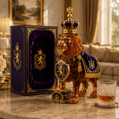 👑Crown 87th Anniversary Royal Lion Whiskey Bottle（Free Shipping）
