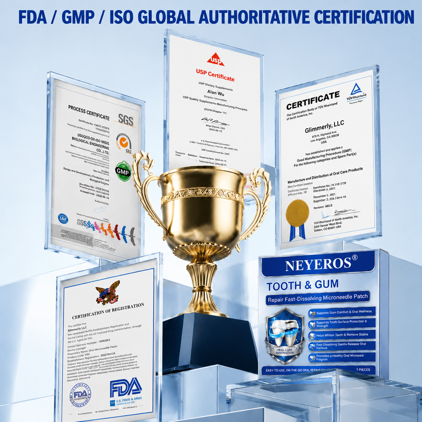 NEYEROS® FDA GMP ISO Global Authoritative Certification