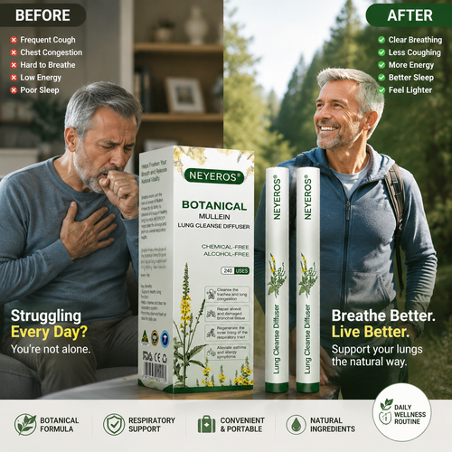 Still Struggling With Cough, Phlegm & Heavy Breathing? (NEYEROS® A Natural Botanical Inhalation Solution Designed To Support Clearer Breathing — Anytime, Anywhere. ✅)